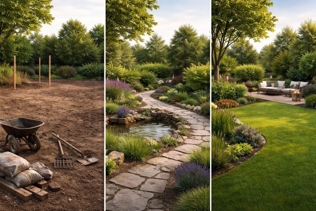 découvrez nos solutions d'aménagement extérieur progressif pour transformer votre jardin étape par étape, en alliant esthétique et fonctionnalité.