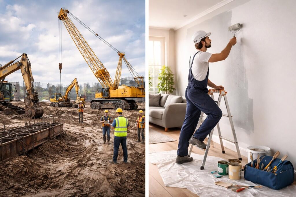 découvrez comment choisir entre travaux lourds et travaux légers grâce à notre guide complet pour vous aider à trancher selon vos besoins et votre budget.