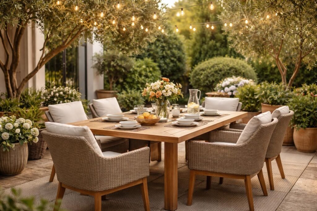 découvrez comment aménager un coin repas extérieur agréable et fonctionnel pour profiter des repas en plein air en toute convivialité.