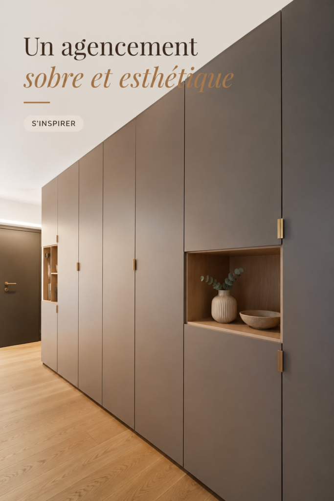 Un intérieur moderne avec un agencement sobre et esthétique