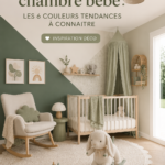 Chambre de bébé peinte dans des couleurs douces et apaisantes