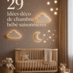 Chambre de bébé décorée avec des éléments saisonniers