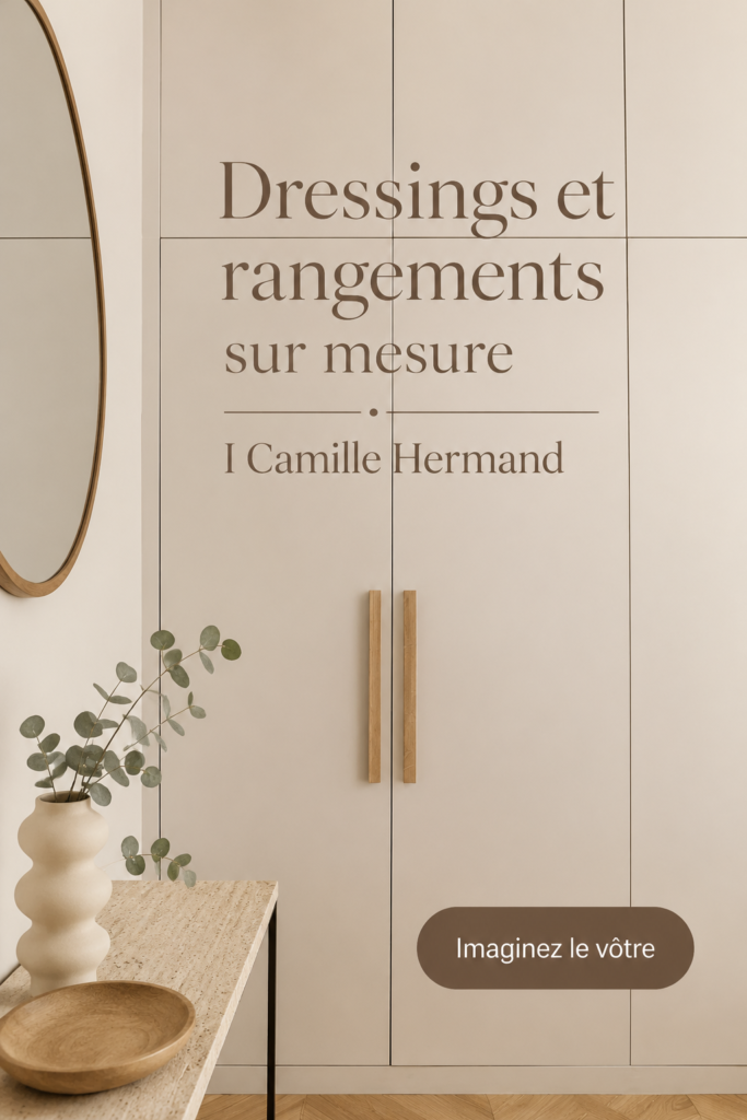 Dressing sur mesure élégant et pratique dans une chambre