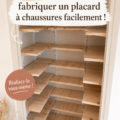 Placard à chaussures fait maison organisé dans une entrée de maison moderne