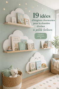 Bibliothèque charmante avec des couleurs vives et des livres pour enfants