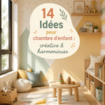 Chambre d'enfant décorée avec des couleurs apaisantes et créatives.