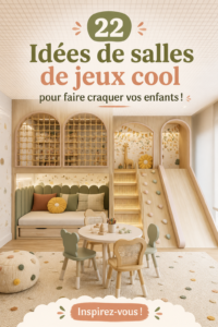 Salle de jeux colorée pour enfants avec des jouets et des espaces de jeux divers