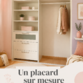 Placard sur mesure bien aménagé dans une chambre moderne