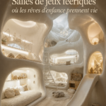 Salle de jeux colorée avec des meubles adaptés aux enfants et des jeux imaginatifs