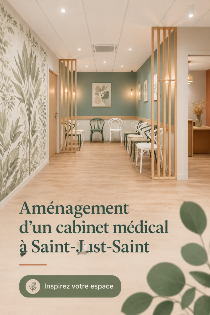 Aménagement d'un cabinet médical moderne à Saint-Just-Saint-Rambert.