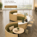 Intérieur chaleureux avec des meubles bien disposés et des éléments de décoration