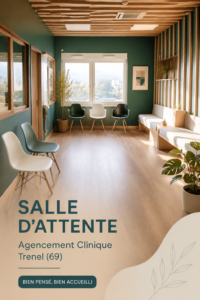 Exemple d'une salle d'attente accueillante et bien agencée