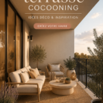 Une terrasse cosy avec des meubles confortables et des plantes décoratives, idéale pour se détendre.