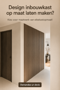 Image d'une armoire sur mesure moderne dans un intérieur chaleureux