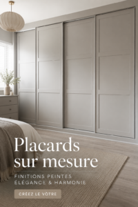 Une armoire sur mesure en bois clair intégrée dans un intérieur moderne
