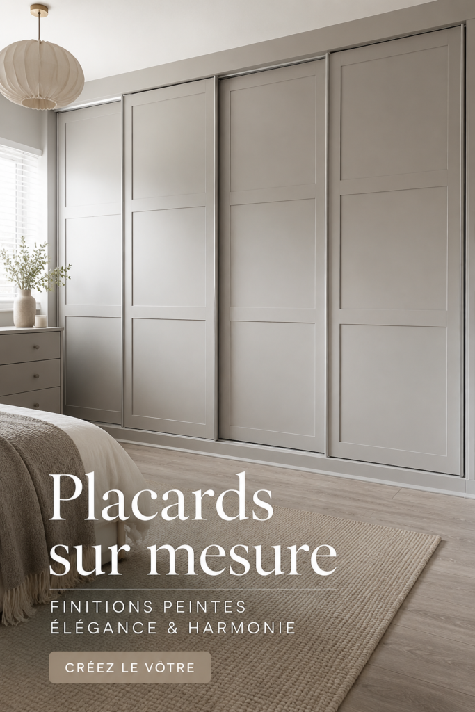 Une armoire sur mesure en bois clair intégrée dans un intérieur moderne