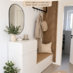 Un intérieur bien décoré avec des meubles Ikea, montrant des astuces de décoration économique.
