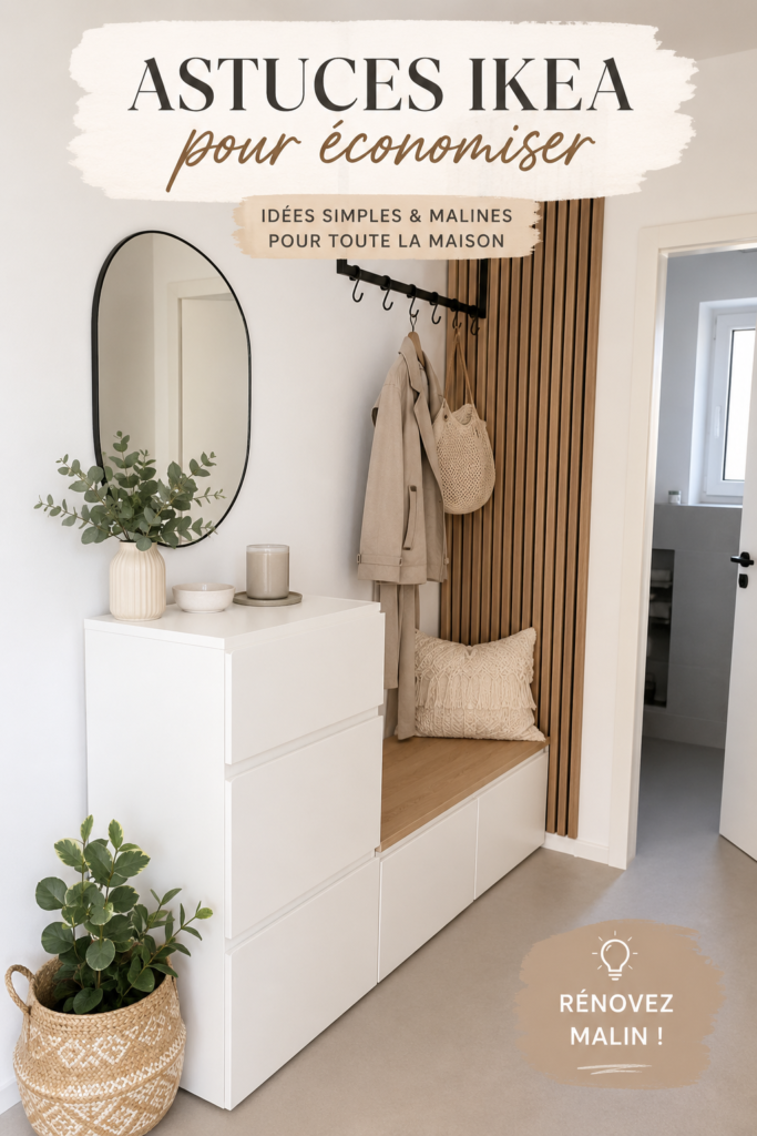 Un intérieur bien décoré avec des meubles Ikea, montrant des astuces de décoration économique.