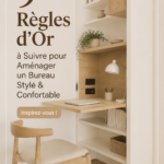 Bureau moderne et confortable aménagé avec style