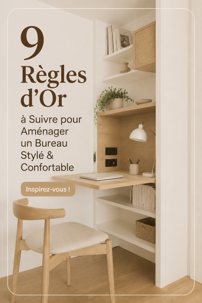 Bureau moderne et confortable aménagé avec style