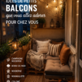 Un petit balcon joliment décoré avec des plantes et des meubles confortables
