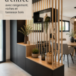 Meuble d'entrée moderne en bois avec rangement pratique