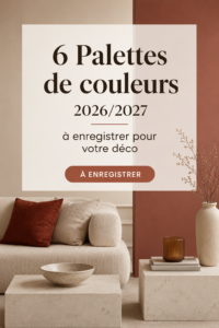 Palettes de couleurs tendance pour décoration intérieure en 2026
