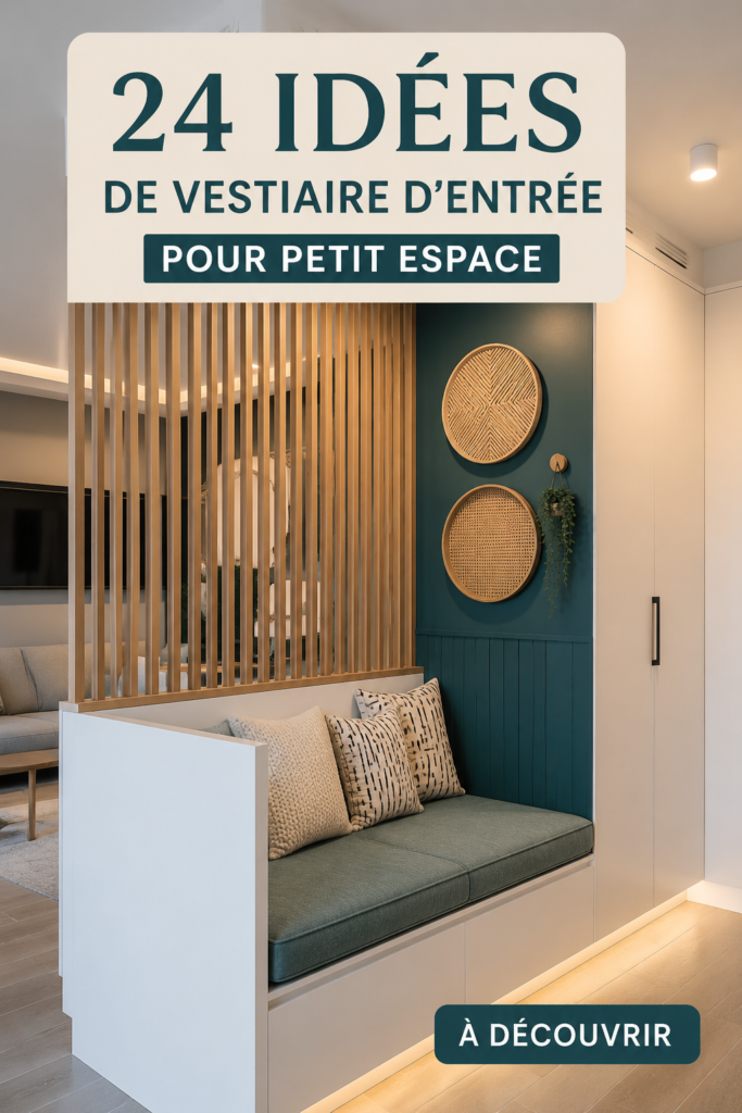 Exemple d'un vestiaire d'entrée optimisé pour petits espaces, avec rangement pratique et décor chaleureux.