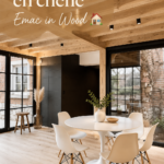 Annexe en chêne construite dans un jardin, créant un espace convivial.