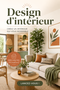 Un salon décoré de manière chaleureuse avec des couleurs naturelles.