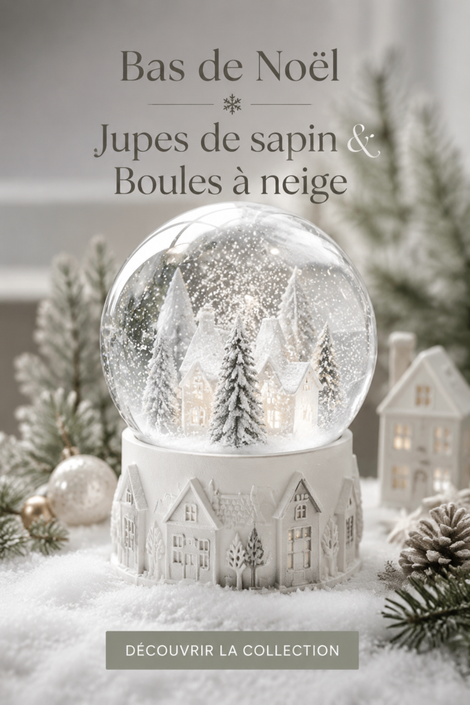 Décoration de Noël chaleureuse avec chaussettes et snow globe