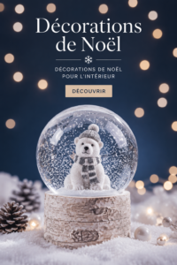 Intérieur douillet décoré pour Noël avec des lumières et des accessoires festifs