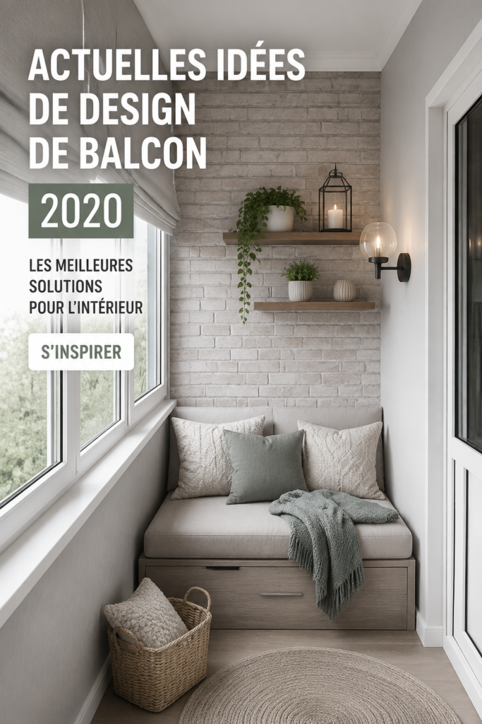 Un balcon moderne aménagé avec des plantes et du mobilier confortable.