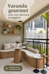 Veranda cosy aménagée en espace gourmand avec des plantes et des étagères