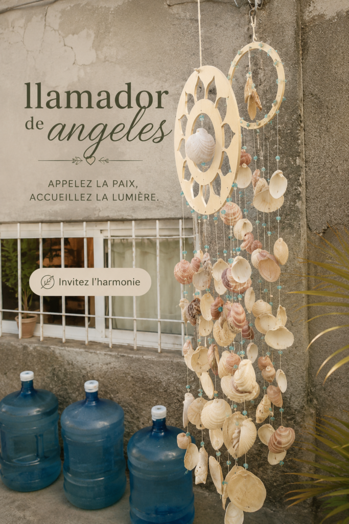 Un joli appel des anges en bois décorant un intérieur chaleureux.