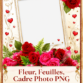 Un joli cadre photo floral décorant un mur d'intérieur.