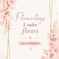 Cadre floral suspendu avec des fleurs colorées pour décoration intérieure