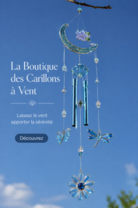 Carillons décoratifs suspendus dans un intérieur chaleureux