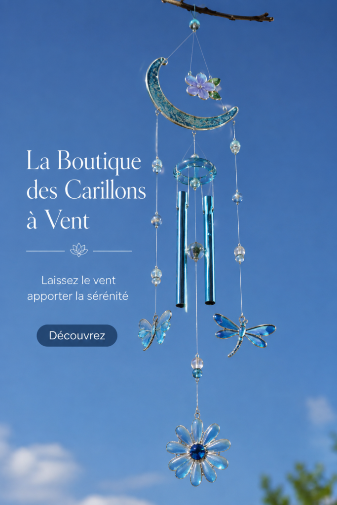 Carillons décoratifs suspendus dans un intérieur chaleureux