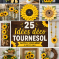 Une décoration intérieure accueillante avec des tournesols DIY dans un vase coloré.