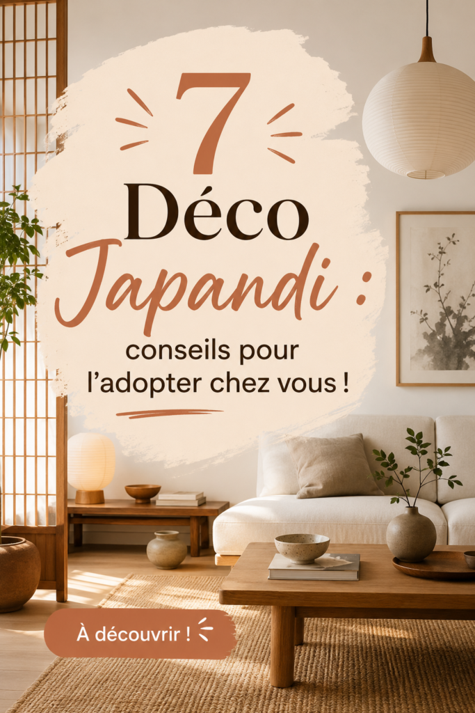 Intérieur décoré dans le style Japandi avec des teintes neutres, du mobilier en bois et des plantes vertes.