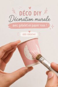 Décoration murale DIY en papier aux couleurs pastel