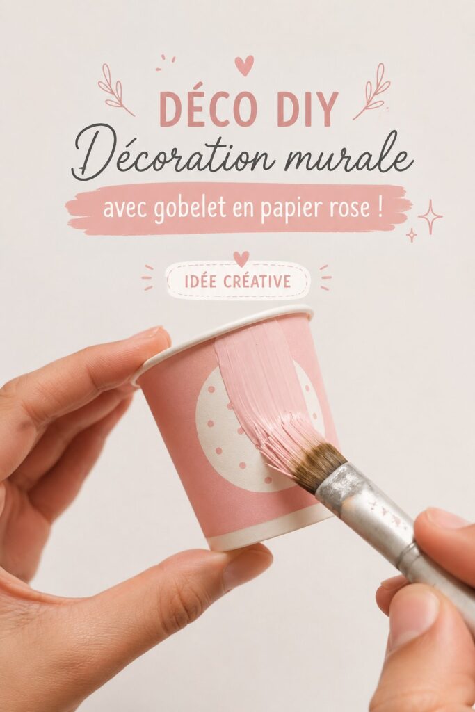 Décoration murale DIY en papier aux couleurs pastel