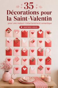 Décoration romantique avec des bougies et des fleurs pour la Saint-Valentin