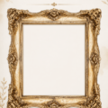 Un cadre photo ancien en bois avec une photo vintage à l'intérieur.
