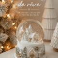 Globe de neige enchanteur fait maison avec un thème hivernal