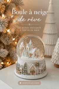 Globe de neige enchanteur fait maison avec un thème hivernal