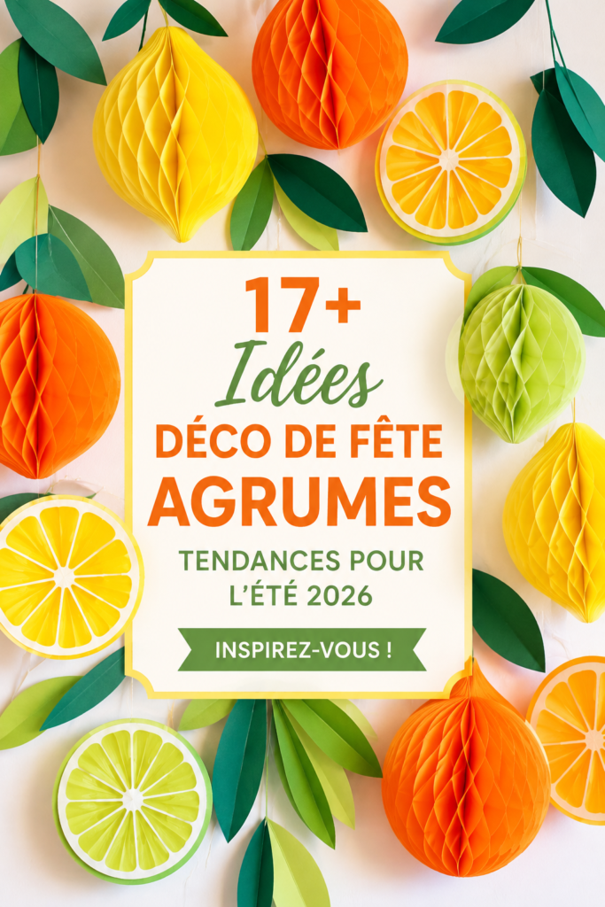 Une décoration estivale élégante inspirée des agrumes avec des éléments colorés.