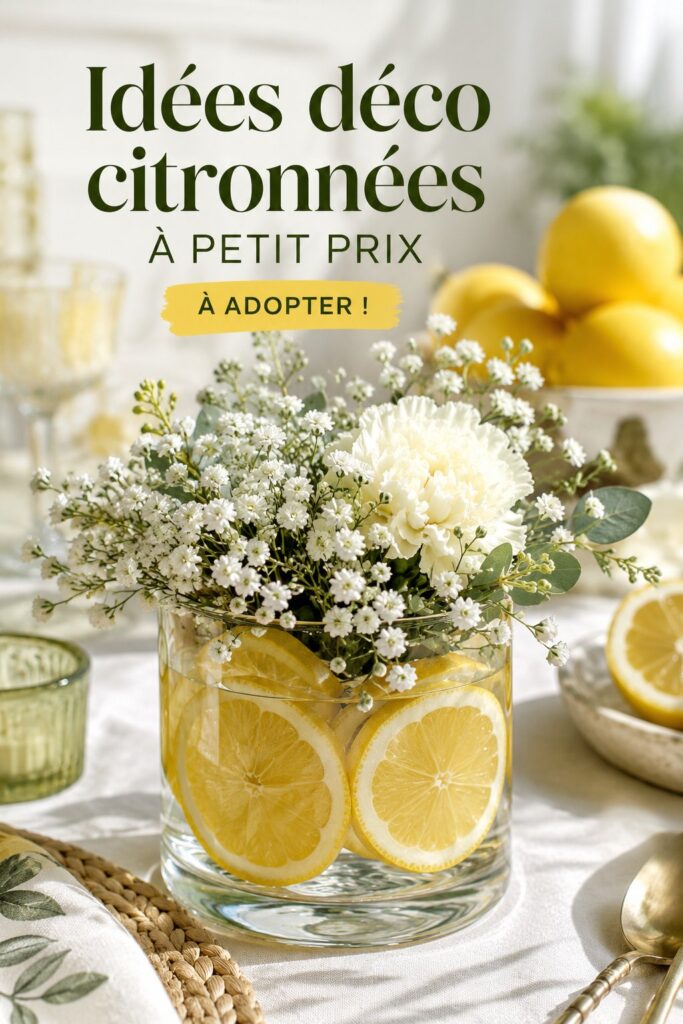 Un intérieur lumineux et coloré avec des éléments de décoration lemon