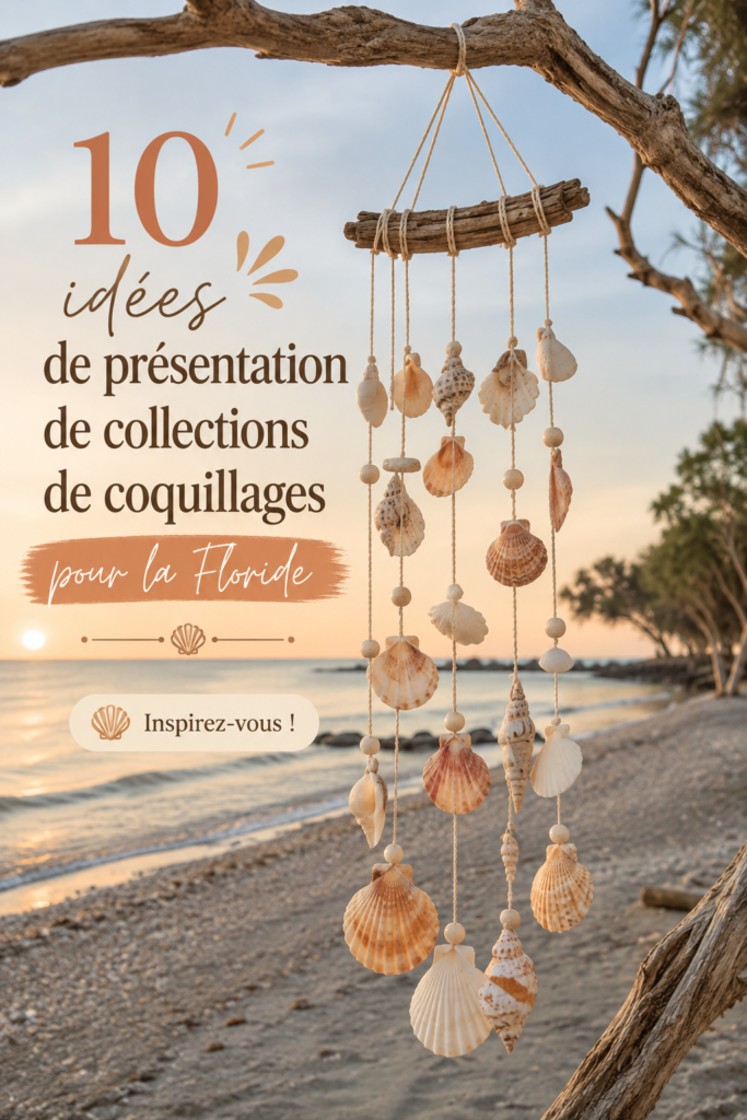 Idées de décoration intérieure avec des coquillages exposés de manière créative